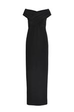 Galajurk zonder kaartje Ralph Lauren off shoulder avondjurk, Galajurk, Zwart, Maat 42/44 (L), Nieuw