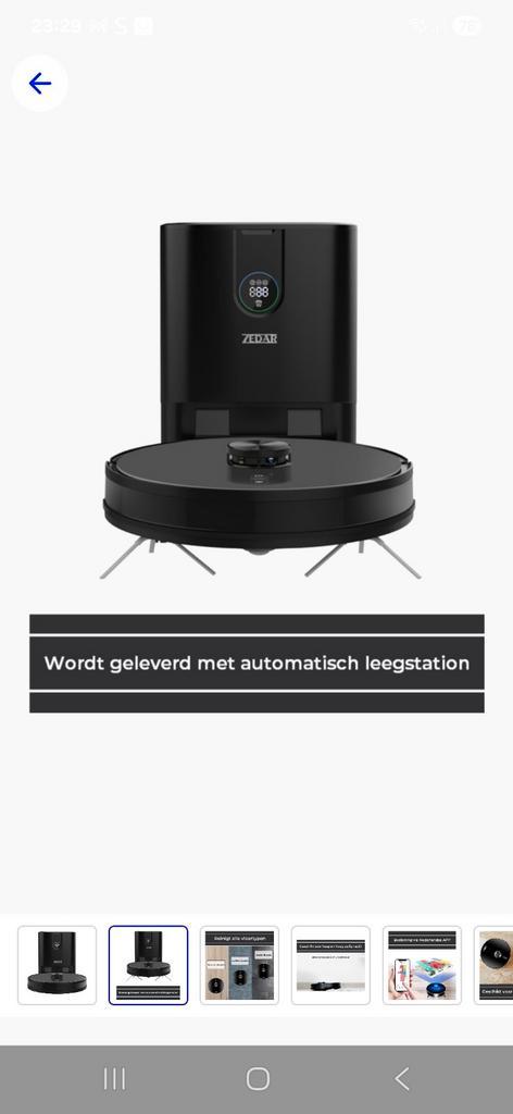 Zedar R600+ Robotstofzuiger - Nieuw met Garantie!, Witgoed en Apparatuur, Stofzuigers, Nieuw, Robotstofzuiger, Minder dan 1200 watt