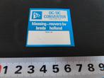 sticker dc/dc converter klaasing-reuvers bv breda, Ophalen, Zo goed als nieuw