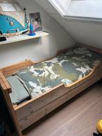 Bed van steigerhout, Huis en Inrichting, Slaapkamer | Bedden, Ophalen, 90 cm, Eenpersoons, Steigerhout