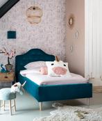 Kidsmill Velours Bed - Gouden Pootjes, Kinderen en Baby's, Kinderkamer | Bedden, Ophalen, 85 tot 100 cm, Zo goed als nieuw, Lattenbodem