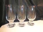 3 Iittala "Joiku" Bierglas/Drinkglas, Tapio Wirkkala, Ophalen of Verzenden, Overige stijlen, Kop(pen) en/of Schotel(s), Glas