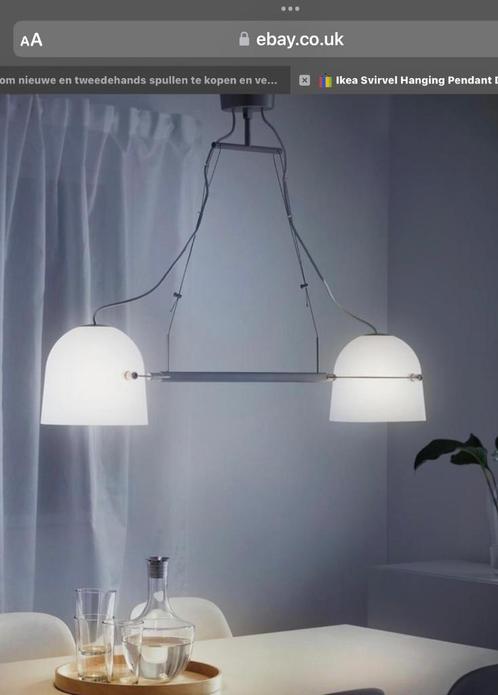 Vintage Ikea SVIRVEL hang / eettafel / bureau lamp, Huis en Inrichting, Lampen | Hanglampen, Zo goed als nieuw, Kunststof, Ophalen