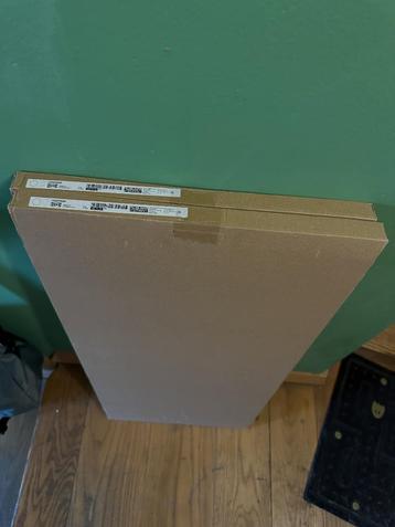 2x VOXTROP Deur, mat wit, 40x80 cm in verpakking