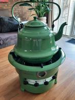 Petroleumstel groen 4 pits Esso met ketel, Antiek en Kunst, Ophalen of Verzenden