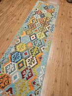 Handgeweven oosterse wollen kelim loper 278x76, Info@SlatsAntiek.nl, Crème, Herenstraat 31 l, Vof Slats Antiek