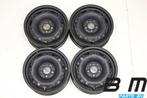 Set originele 14 inch stalen velgen VW Polo 9N, Auto-onderdelen, Banden en Velgen, Gebruikt, Velg(en)