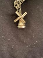 Zilveren bedel hanger molen met echt draaiende wieken, Overige merken, Ophalen of Verzenden, Zo goed als nieuw, 4 bedels of meer