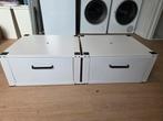 Witte ladekasten - praktisch en stijlvol, Ophalen, 1 of 2 laden, 50 tot 100 cm, Zo goed als nieuw