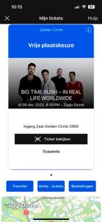 Big time rush ticket golden circle, Eén persoon, December