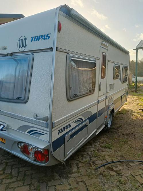 FENDT TOPAS 490 MOVER+VAST BED+VOORTENT+LUIFEL ETC IZGST!!!, Caravans en Kamperen, Caravans, Bedrijf, tot en met 4, 1000 - 1250 kg