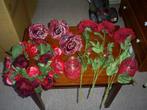 Kunstbloemen oa rozen krans, Ophalen of Verzenden, Gebruikt, Binnen