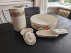 Lampetset Societe Ceramique Maastricht 4 delig, Antiek en Kunst, Antiek | Keramiek en Aardewerk, Ophalen of Verzenden