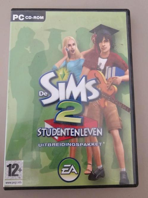 Pc game De Sims 2 studentenleven, Spelcomputers en Games, Games | Pc, Zo goed als nieuw, Strategie en Constructie, 1 speler, Vanaf 3 jaar