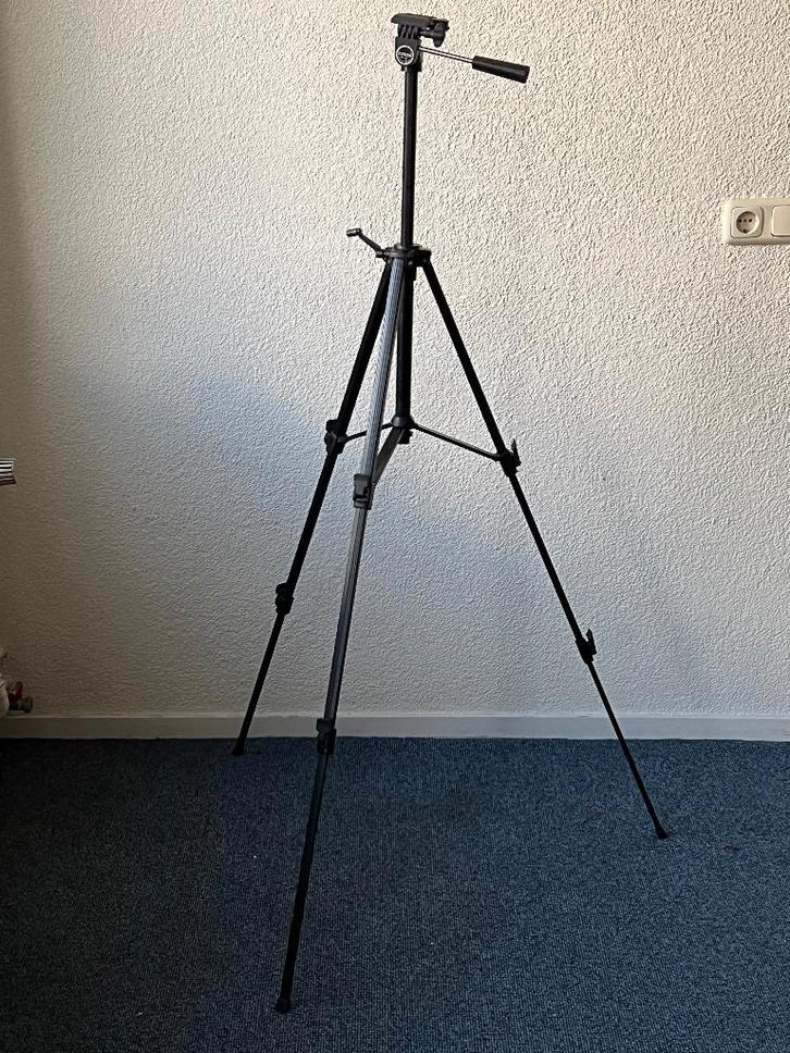 Luxon 1417 Camera statief, Audio, Tv en Foto, Fotografie | Statieven en Balhoofden, Gebruikt, Driepoot, 150 tot 175 cm, Ophalen of Verzenden