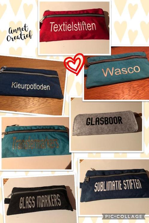 Gepersonaliseerd etui. cadeautje. Eigen naam. Juf. Meester, Hobby en Vrije tijd, Knutselen, Nieuw, Knutselwerk, Ophalen of Verzenden