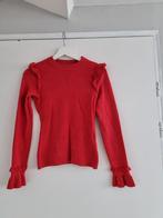 Costes Trui Ruffle Rood XS, Ophalen of Verzenden, Zo goed als nieuw, Costes, Maat 34 (XS) of kleiner