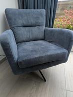 draaifauteuils blauw petrol, Huis en Inrichting, Fauteuils, Ophalen, Gebruikt, 75 tot 100 cm, Metaal