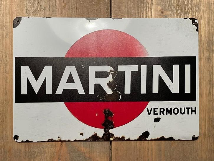 Reclamebord Martini 20x30, Verzamelen, Merken en Reclamevoorwerpen, Zo goed als nieuw, Reclamebord, Ophalen of Verzenden