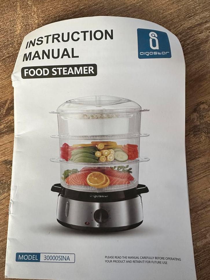 Aigostar Voedselstomer - Nieuwstaat!, Witgoed en Apparatuur, Keukenmixers, Zo goed als nieuw, 2 tot 3 liter, 1 snelheid, Vaatwasserbestendig