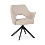 Luxe draaibare eetkamerstoelen 6stuks 4x Carissa + 2x Carita, Ophalen, Gebruikt, Stof