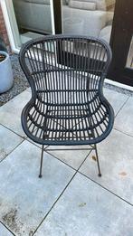 Vier rotsn zwarte tuinstoelen, Tuin en Terras, Tuinstoelen, Ophalen of Verzenden, Gebruikt, Metaal