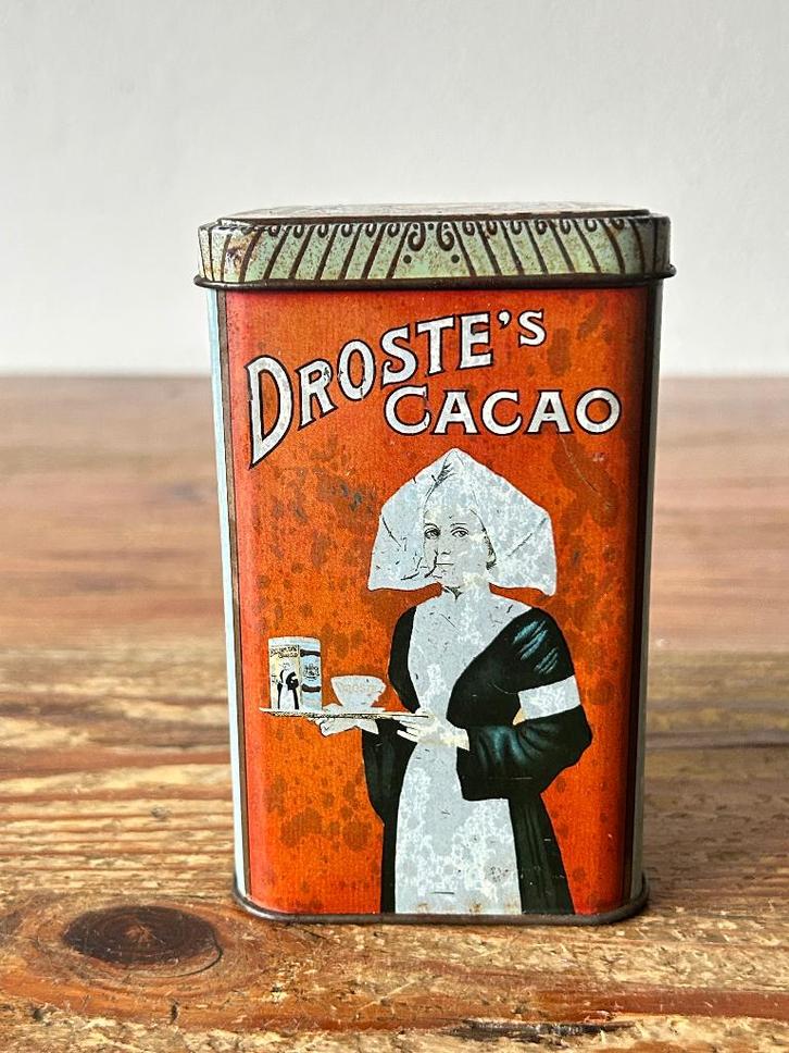 Blik - Droste Cacao - Droste & Co Haarlem, Verzamelen, Blikken, Gebruikt, Overige, Droste, Ophalen of Verzenden