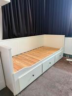 HEMNES bed met 3 lades IKEA, Ophalen, Wit, Tweepersoons, 80 cm