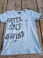 T shirt maat 128 mr mrs woods lichtblauw, Ophalen of Verzenden, Zo goed als nieuw, Woods, Shirt of Longsleeve