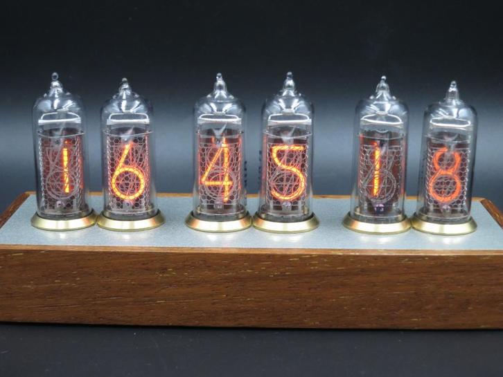 Tinytime IN14 Nixie klok clock, Huis en Inrichting, Woonaccessoires | Klokken, Nieuw, Overige typen, Analoog, Verzenden