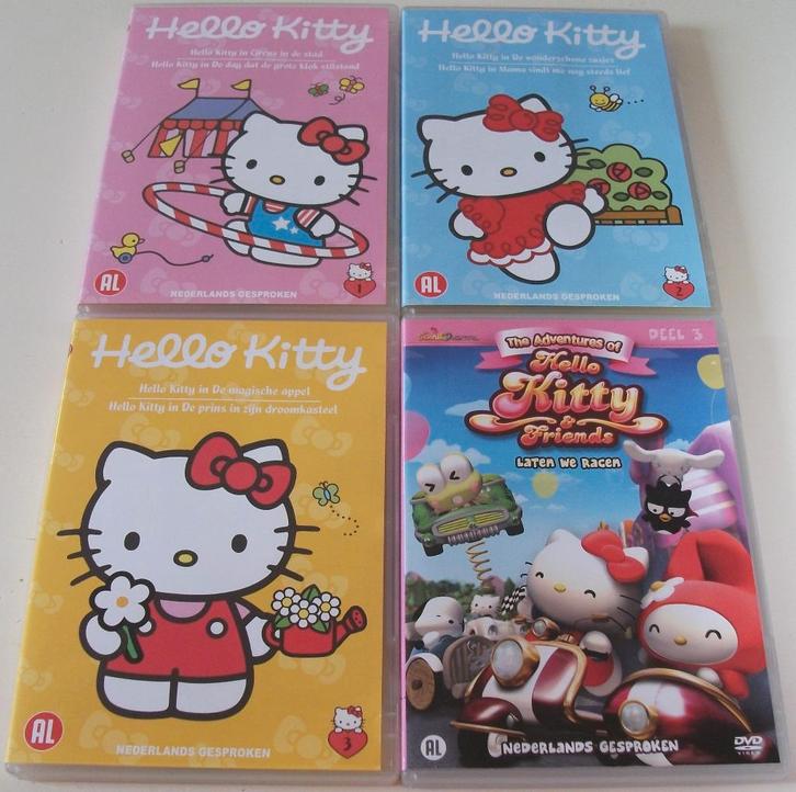 Film-Serie *** HELLO KITTY *** 4 stuks, Cd's en Dvd's, Dvd's | Overige Dvd's, Zo goed als nieuw, Alle leeftijden, Ophalen of Verzenden