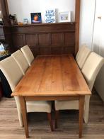 Vintage kersenhouten eettafel, 50 tot 100 cm, 150 tot 200 cm, Gebruikt, Rechthoekig