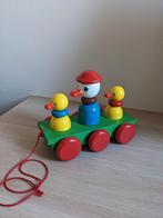 Houten Eendjes Trek Speelgoed, Ophalen of Verzenden, Zo goed als nieuw, Duw- of Trekspeelgoed