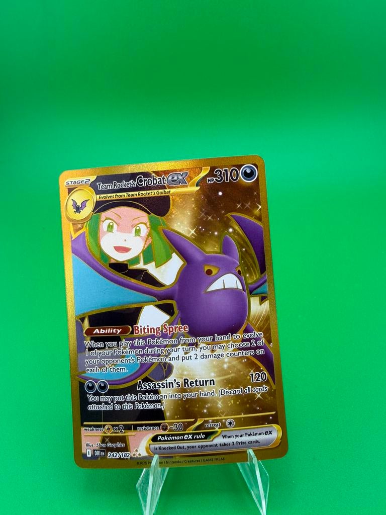 Team rocket’s crobat 242 / 182, Ophalen of Verzenden, Zo goed als nieuw