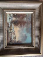 Schilderij Winterlandschap Polderman, Antiek en Kunst, Ophalen of Verzenden