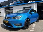 SEAT Ibiza 1.0 EcoTSI FR Connect /Lm velgen/Camera/panoramar, Stof, Gebruikt, Euro 6, Blauw
