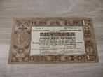 Misdruk biljet 1 gulden zilverbon 1938, witte strook achterz, Postzegels en Munten, Bankbiljetten | Nederland, Ophalen of Verzenden
