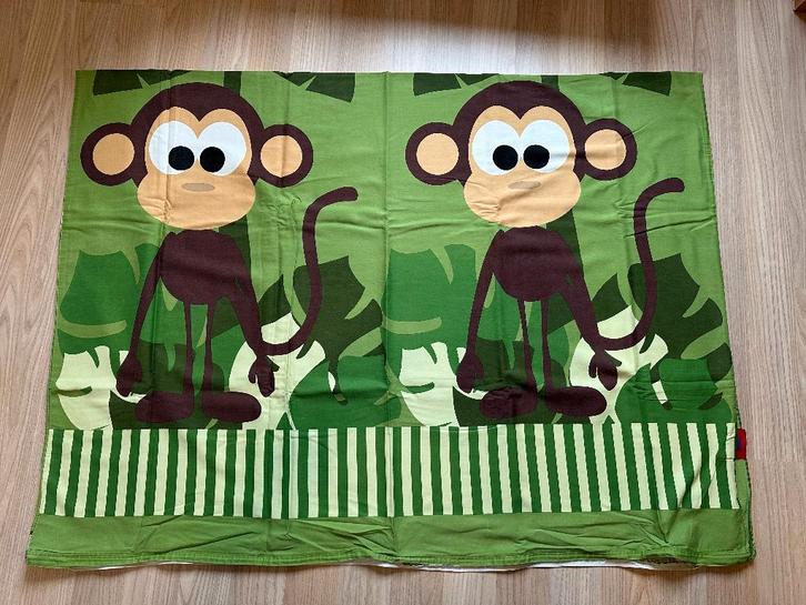 Flexa 1 persoons dekbedovertrek + kussensloop Jungle 2 stuks, Kinderen en Baby's, Kinderkamer | Beddengoed, Gebruikt, Dekbedovertrek