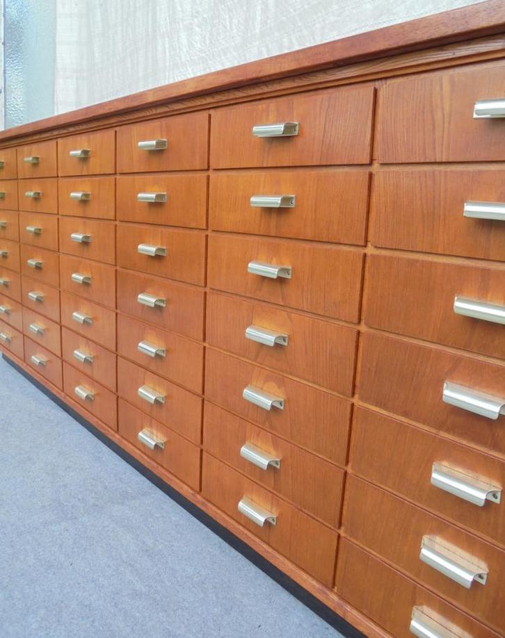 Vintage ladekast apothekerskast winkelkast toonbank, Huis en Inrichting, Kasten | Ladekasten, Gebruikt, Minder dan 100 cm, 200 cm of meer