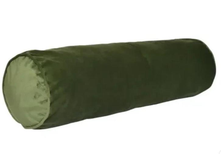 Sierkussen London Green 60x17,5 cm, Huis en Inrichting, Woonaccessoires | Kussens, Gebruikt, Groen, Cilindervormig, Ophalen