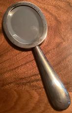 Vintage Portugese Zilveren Handspiegel, Antiek en Kunst, Ophalen of Verzenden, Rond, Minder dan 50 cm, Minder dan 100 cm