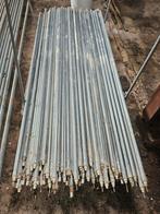 Stalen buizen, metalen buizen, afrastering paaltjes 189.5 cm, Ophalen, Gebruikt