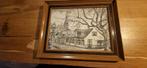Jan Wilmink pentekening Laanstraat Baarn, Antiek en Kunst, Kunst | Tekeningen en Foto's, Ophalen
