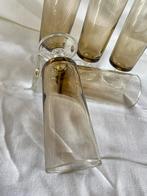 6 vintage rookglas champagneglazen Luminarc Cavalier France, Verzamelen, Glas en Borrelglaasjes, Ophalen of Verzenden, Zo goed als nieuw