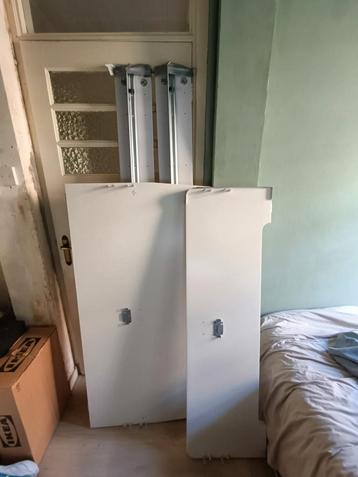 Disassembled Ikea bed frame