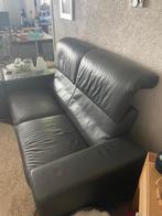 Leren bank, Huis en Inrichting, Ophalen, Gebruikt, Minder dan 75 cm, Tweepersoons