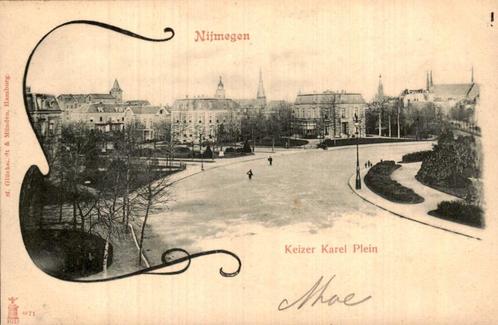 Nijmegen - Keizer Karel Plein, Verzamelen, Ansichtkaarten | Nederland, Ongelopen, Gelderland, Voor 1920, Ophalen of Verzenden