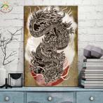 Nieuwe canvas poster van japanse draak 105 x 75 cm, Huis en Inrichting, Woonaccessoires | Schilderijen, Tekeningen en Foto's, Oorspronkelijke maker