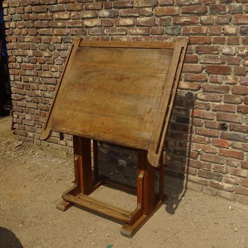 oude houten tekentafel, Antiek en Kunst, Curiosa en Brocante, Ophalen