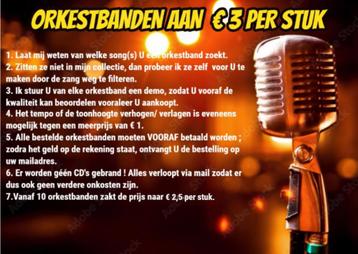 IK BEZORG U DE ORKESTBANDEN DIE U ZOEKT AAN 3 € PER STUK beschikbaar voor biedingen